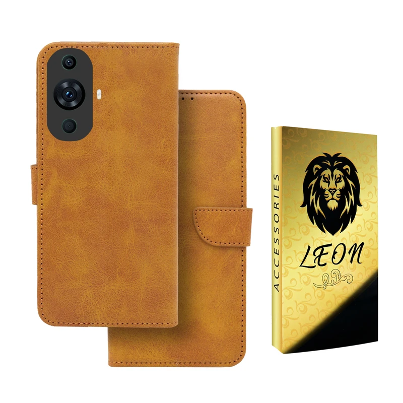 کیف کلاسوری لئون مدل Bors Oro مناسب برای گوشی موبایل هوآوی Nova 11 Ultra