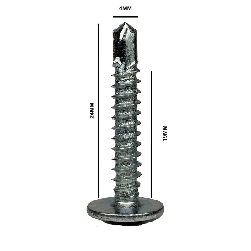 پیچ سرمته گرد واشردار HI5 مدل HI5  M4.2-13-25-32MM بسته 75 عددی