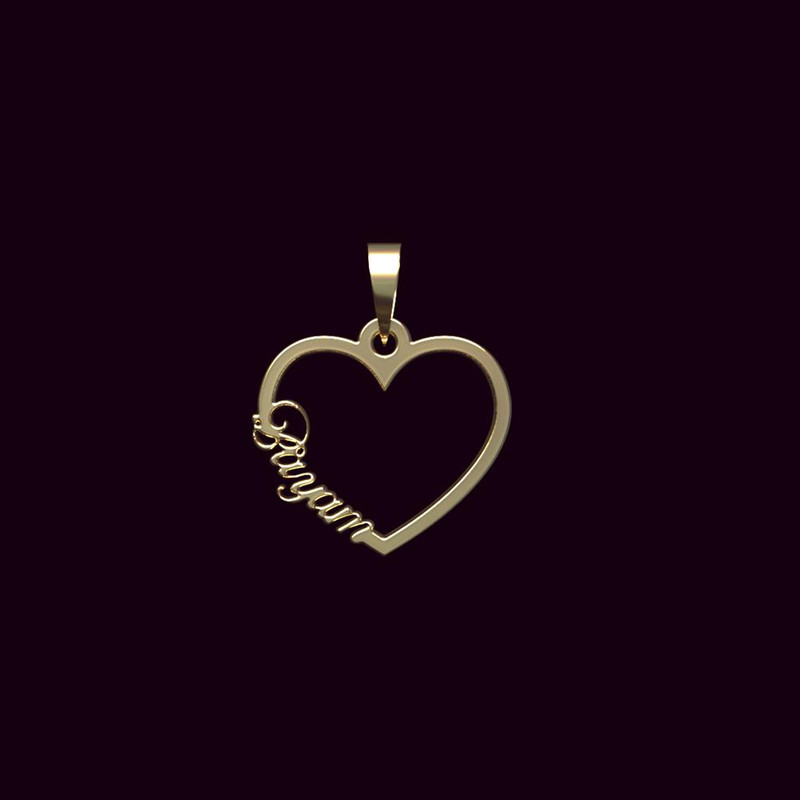 آویز گردنبند طلا 18 عیار زنانه مدوپد مدل اسم بایام bayam کد PB1-10649