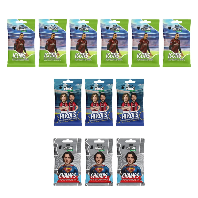 اسباب بازی شانسی کیمدی مدل گلچین 2026 آیکانز و هیروز و چمپس مجموعه 12 عددی