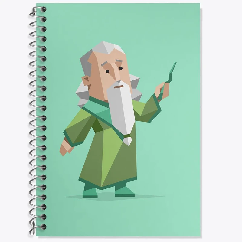 دفتر زبان 50 برگ خندالو مدل سه خط طرح تایپ شخصیتی مشاور INFJ کد 7709