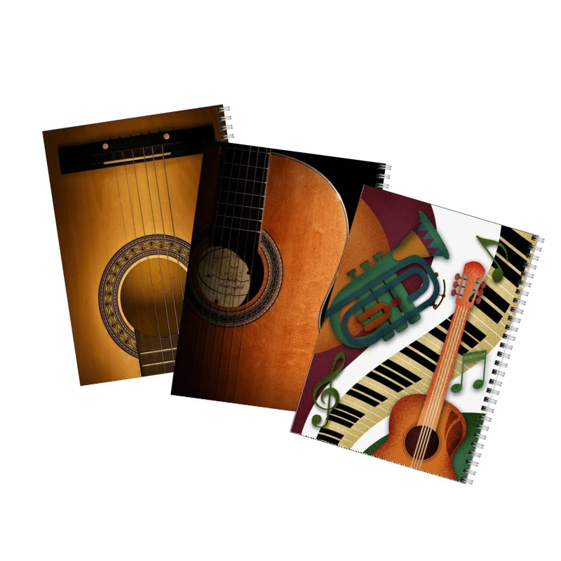 دفتر مشق 50 برگ بامبیلیپ طرح موسیقی گیتار کد 87 مجموعه 3 عددی
