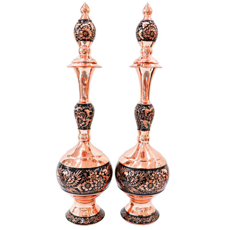 تنگ مسی مدل الماس تراش طرح گیلاسی کد Cherry50 بسته 2 عددی