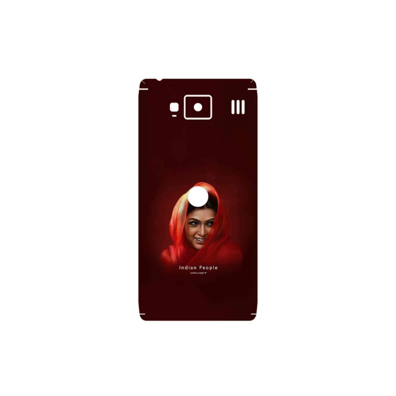 برچسب پوششی ماهوت مدل Portrait of an Indian Woman مناسب برای گوشی موبایل موتورولا Droid Razr HD