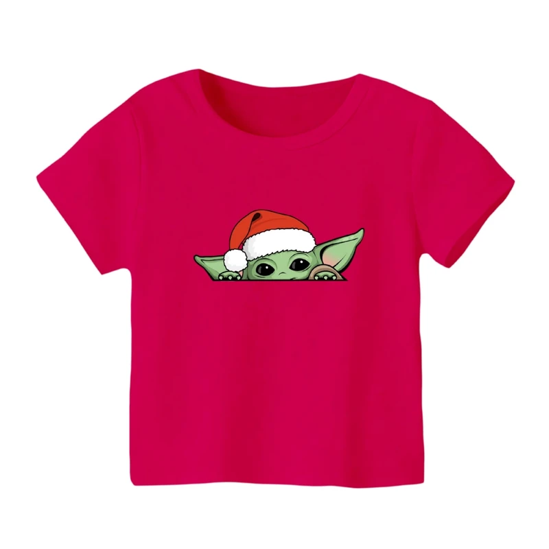 تی شرت آستین کوتاه بچگانه مدل بیبی یودا کریسمس کد 5