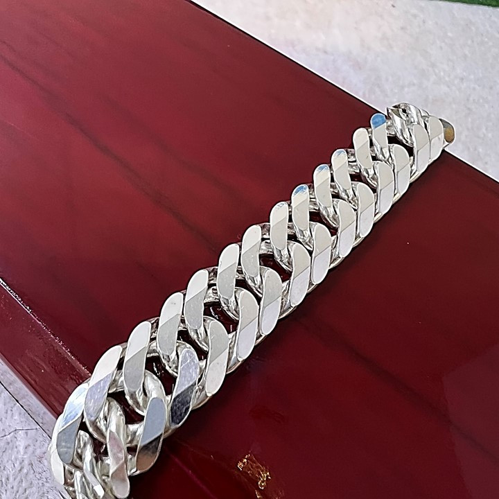 دستبند نقره مردانه کد glsr-620