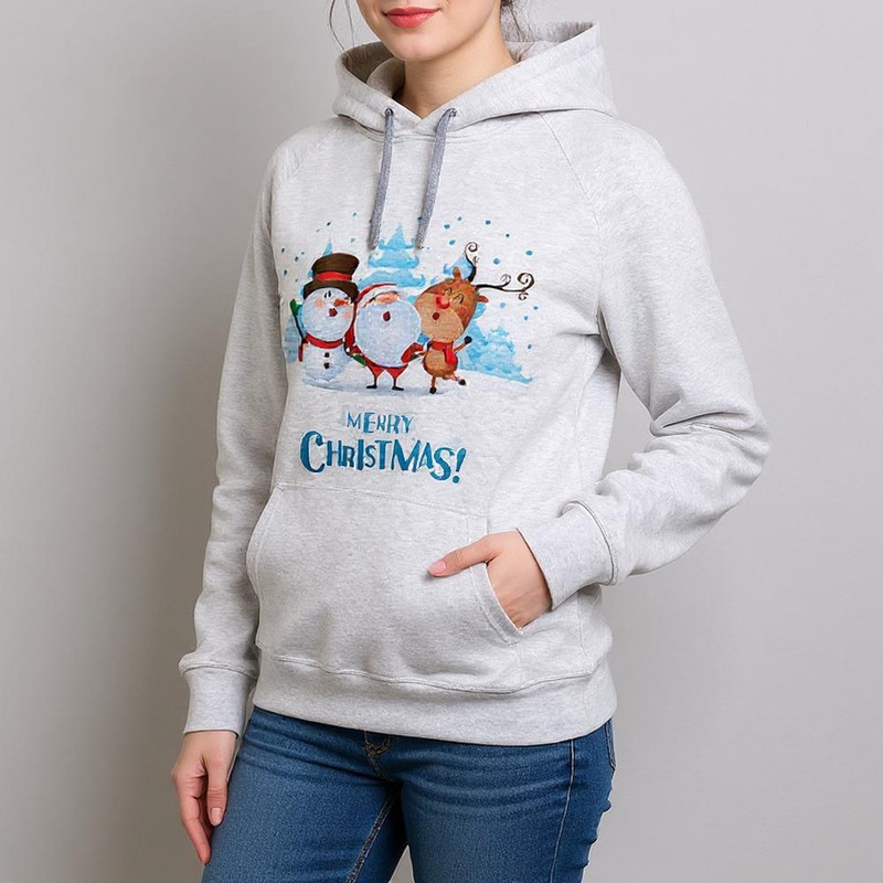 هودی زنانه طرح کریسمس کد F166