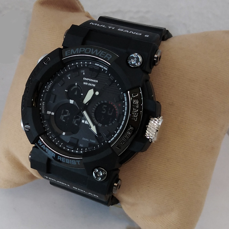 ساعت مچی عقربهای مردانه کوارتز امپاور مدل دوزمانه ضدآب اسپرت کد 742