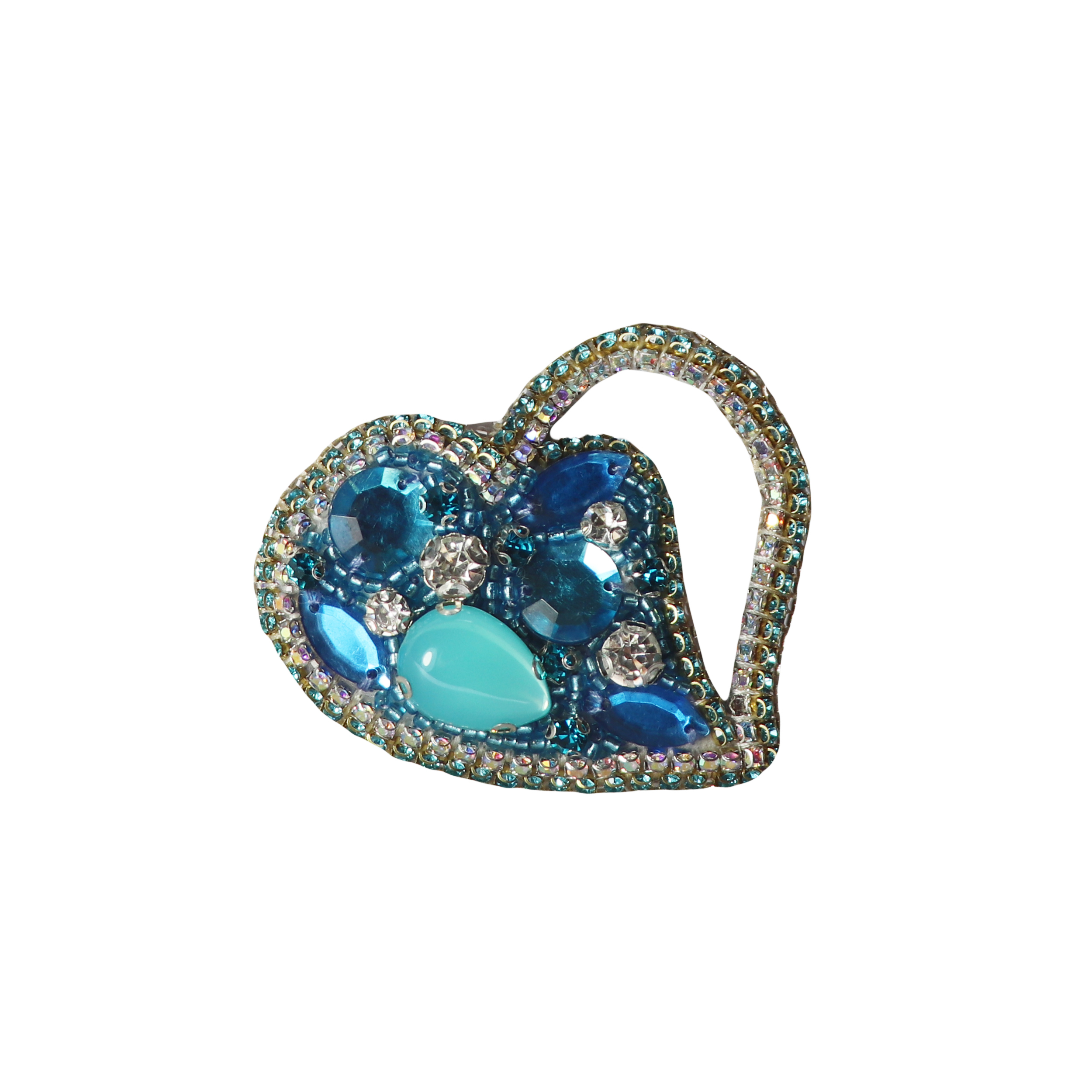 گل سینه طرح قلب