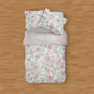 سرویس روتختی مدوپد طرح باغ رز مدل PAT00204 یک نفره 4 تکه