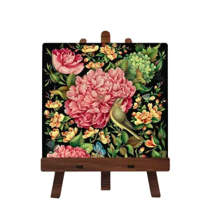 کاشی مبین ایده مدل گل ch10 کد 1095 به همراه پایه