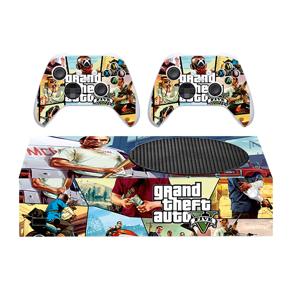 برچسب کنسول بازی ایکس باکس series s مدل GTA کد6 مجموعه 4 عددی