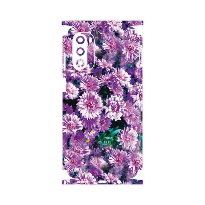 برچسب پوششی ماهوت مدل Purple_Flower-FullSkin مناسب برای گوشی موبایل موتورولا Moto G52