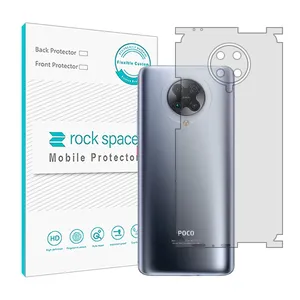 Transparent Rockspace HyGEL model phone back protector suitable for Xiaomi Poco F2 Pro mobile phone