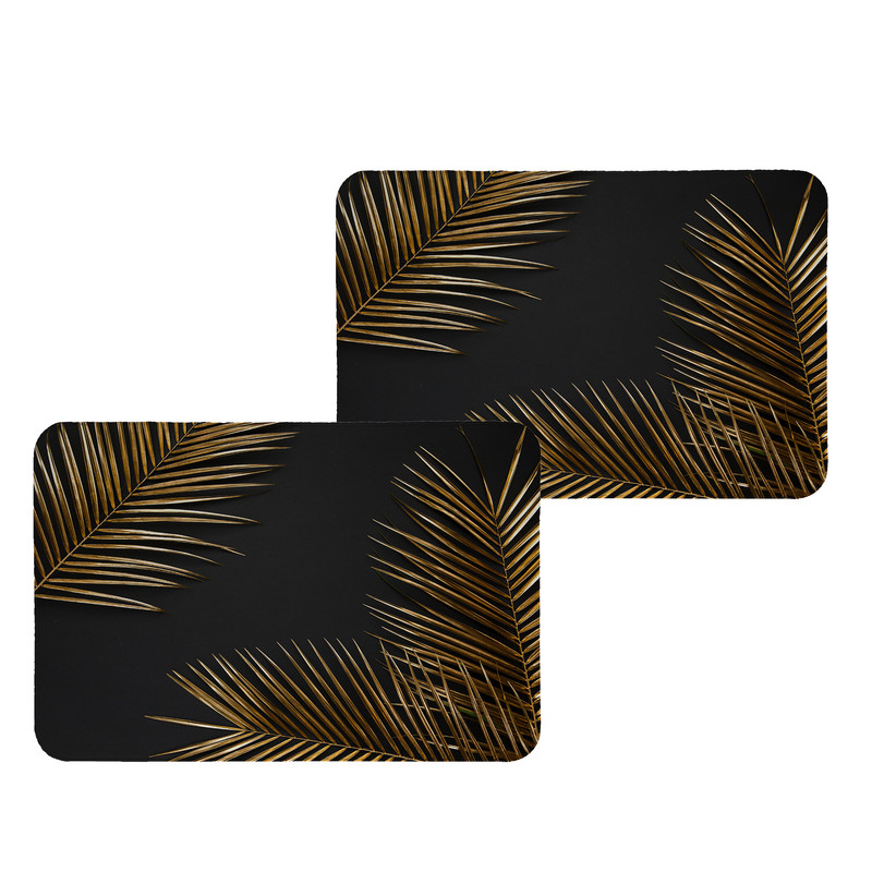 زیربشقابی طرح برگ کد 8917 بسته 2 عددی