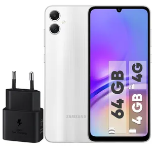 Samsung Galaxy A05 Dual SIM 64GB And 4GB RAM Mobile Phone - With 25W Samsung Charger