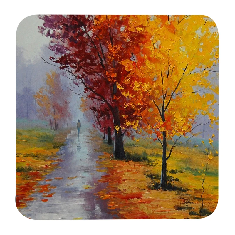 مگنت طرح نقاشی منظره پاییز و درخت کد G1053 