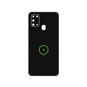MAHOOT Minimal Power Button Cover Sticker for Samsung Galaxy M31