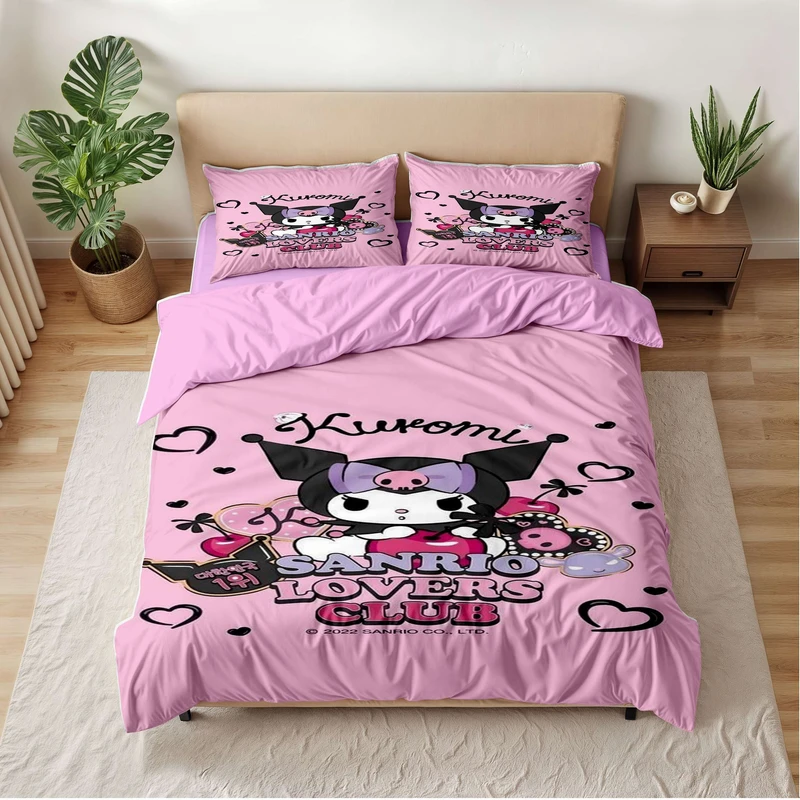 سرویس خواب 1 نفر 5 تکه مدل کرومی کد kuromi 411