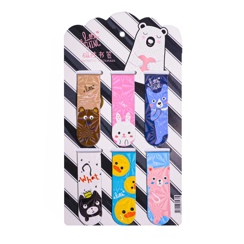 نشانگر کتاب مدل مگنتی طرح فانتزی بسته 6 عددی