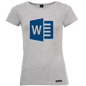 تی شرت آستین کوتاه زنانه 27 مدل Microsoft Word کد MH912