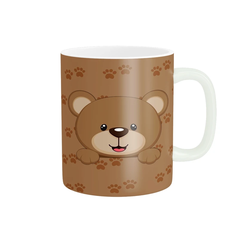 ماگ پادآفرین مدل فانتزی طرح خرس کیوت و بامزه کد p9880