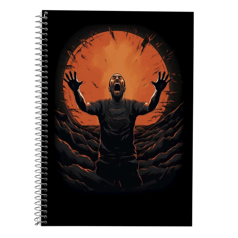 دفتر زبان 50 برگ مدوپد مدل سه خط طرح تایتان Titan کد DF11791