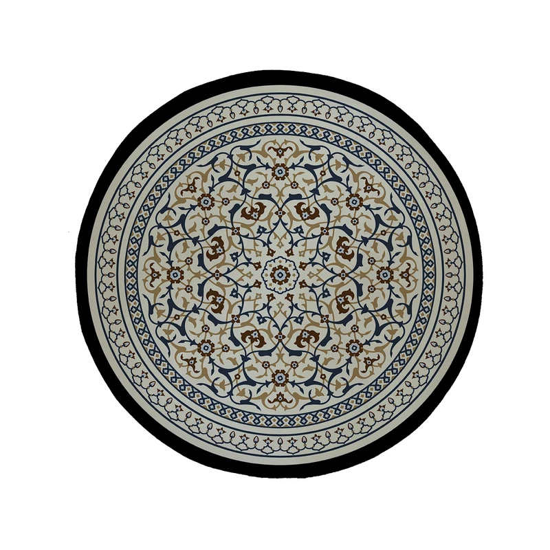 پادری مدل دایره طرح کلاسیک کد 6291 سایز 90 × 90 سانتی متر 