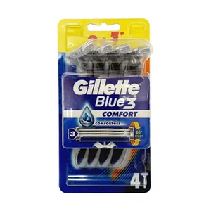  خودتراش ژیلت مدل Blue 3 Comfort بسته 4 عددی 