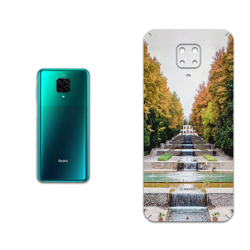 برچسب پوششی ماهوت مدل SHAHZADEH-Garden مناسب برای گوشی موبایل شیائومی Redmi Note 9 Pro