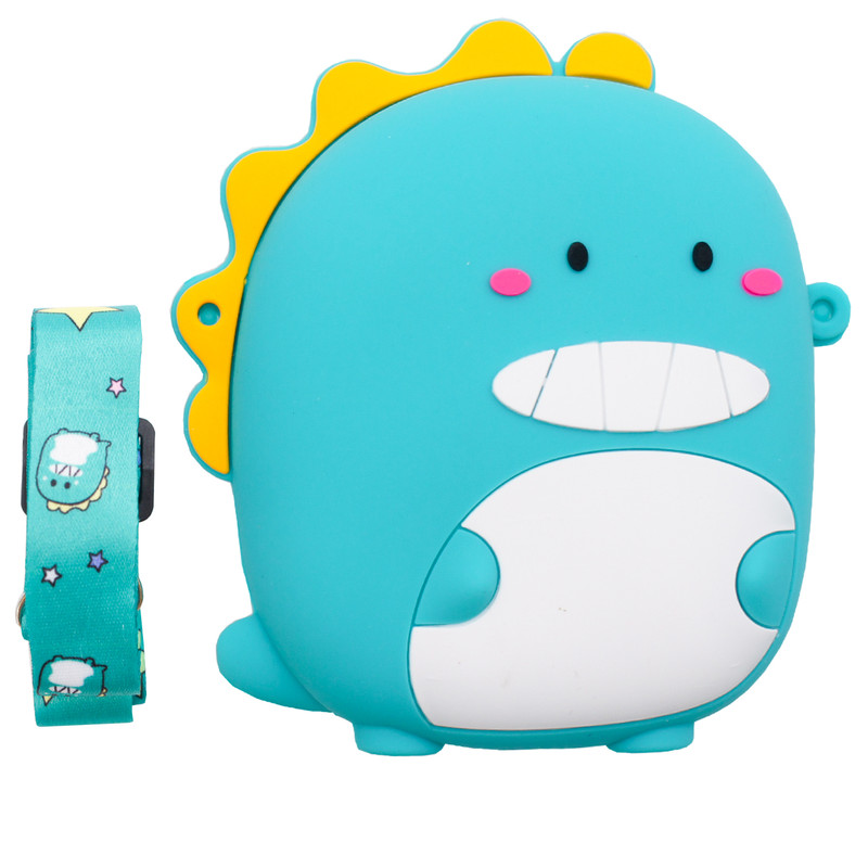کیف هندزفری رامیلا مدل سیلیکونی فانتزی طرح Silicon_Happy Dinosaur به همراه بند