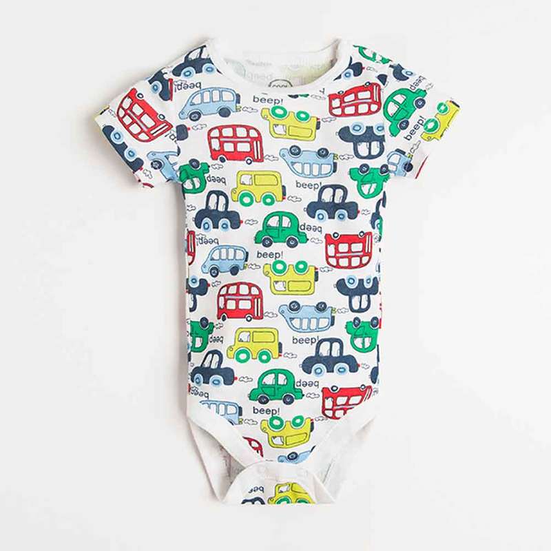 بادی آستین کوتاه نوزادی کول کلاب مدل CUB1804336