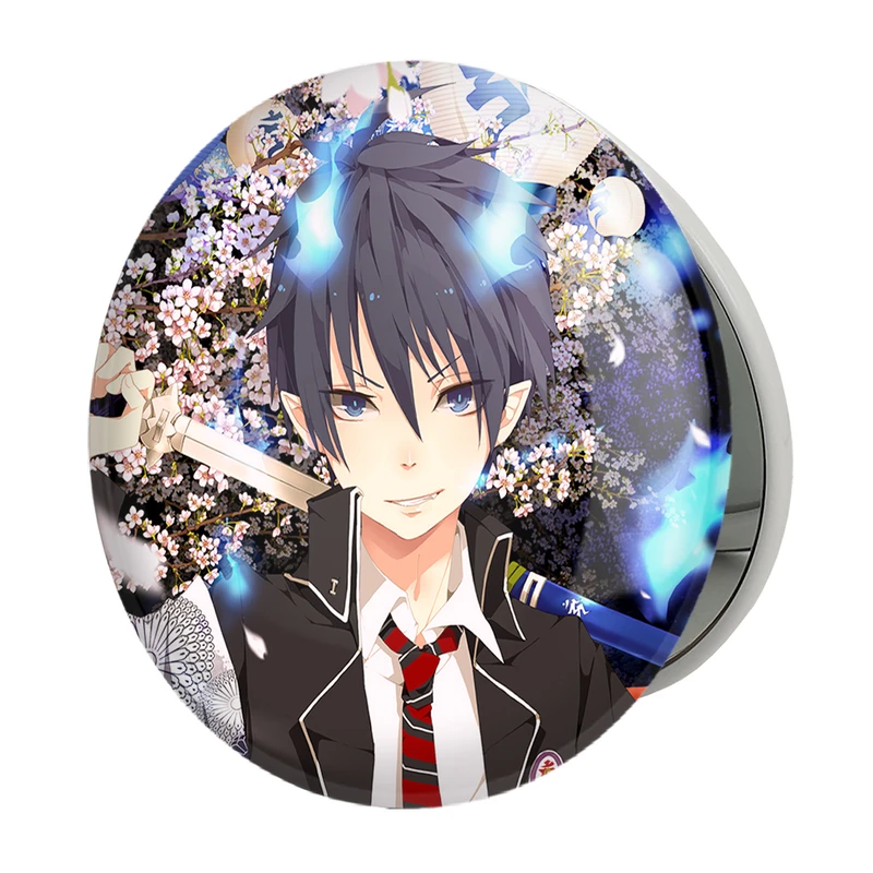 آینه جیبی خندالو طرح یوکیو و رین انیمه جنگیر آبی مدل تاشو کد 16365 