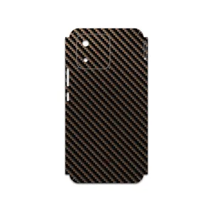 MAHOOT Glossy-Brown-Fiber Cover Sticker for Honor X5