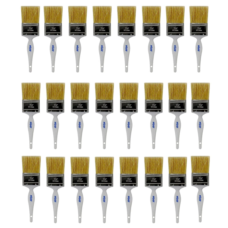 قلم مو نقاشی آریا کد 025 سایز 2/5 اینچ مجموعه 24 عددی