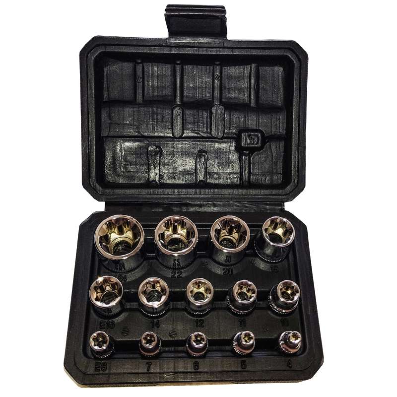 آچار بکس ستاره ای اسکای مدل CR - V 3961مجموعه 14 عددی