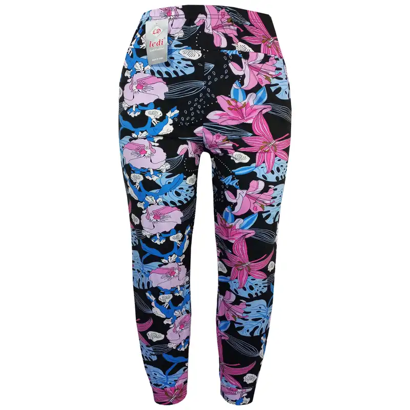 شلوار زنانه لیدی مدل Swiss cheese BLUVIO رنگ مشکی