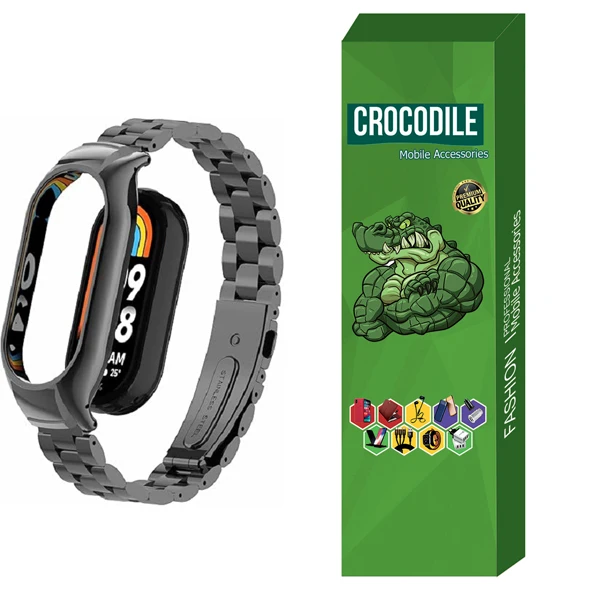 بند کروکودیل مدل 3bead-Mi8 مناسب برای ساعت هوشمند شیائومی Mi Band 8