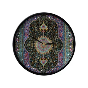 ساعت دیواری مدوپد طرح قالیچه ترنج مدل C-Ghom173