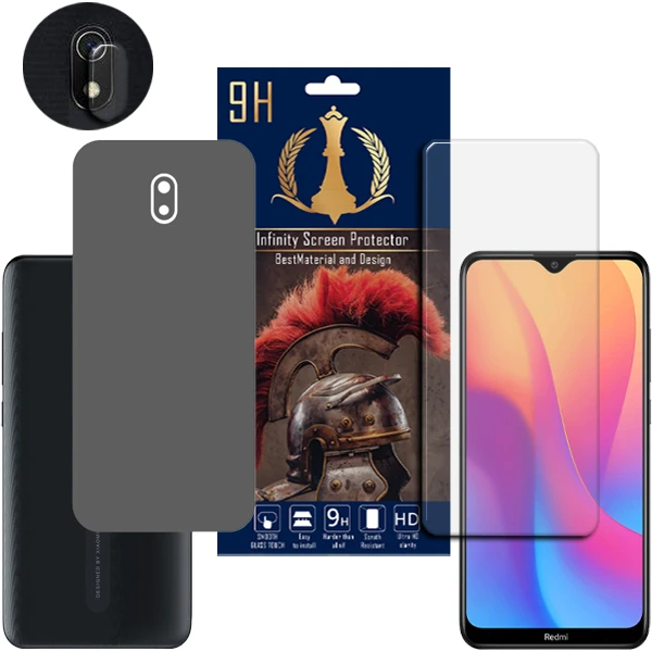 برچسب پوششی اینفینیتی مدل PRO MAX مناسب برای گوشی موبایل شیائومی REDMI 8A به همراه محافظ صفحه نمایش و محافظ لنز دوربین