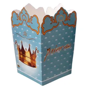 ظرف پاپ کورن طرح تاج بسته 10 عددی