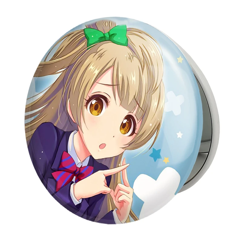 آینه جیبی خندالو طرح کوتوری مینامی انیمه لاو لایو Love Live مدل تاشو کد 18279 