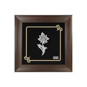 تابلو نقره ایشیل طرح گل لی لی کد F25
