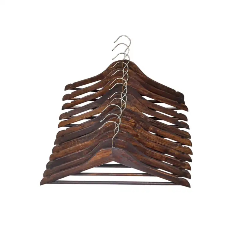 چوب لباسی مدل چوبی M12 بسته 12 عددی