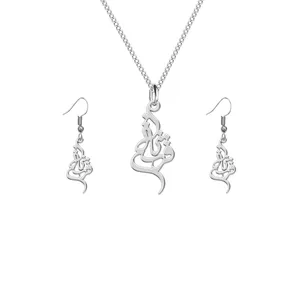 نیم ست نقره ترمه 1 طرح فرشته کد L493