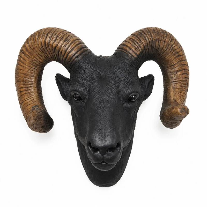 دیوارکوب مدل قوچ شاخ دار کد D4