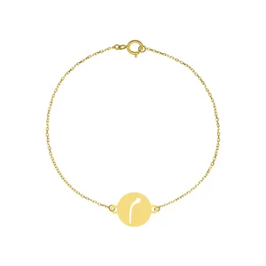 دستبند طلا 18 عیار زنانه مدل م کد GB033