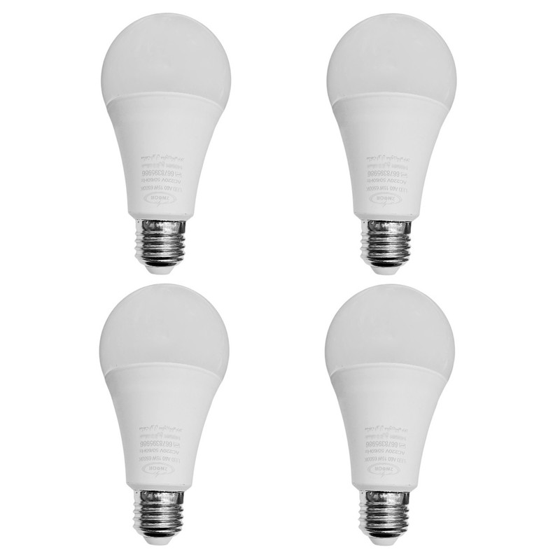 لامپ ال ای دی 15 وات دونور مدل حبابی پایه E27 مجموعه 4 عددی