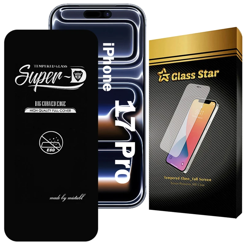 محافظ صفحه نمایش گلس استار مدل SUPERDNS مناسب برای گوشی موبایل اپل iPhone 17 Pro  