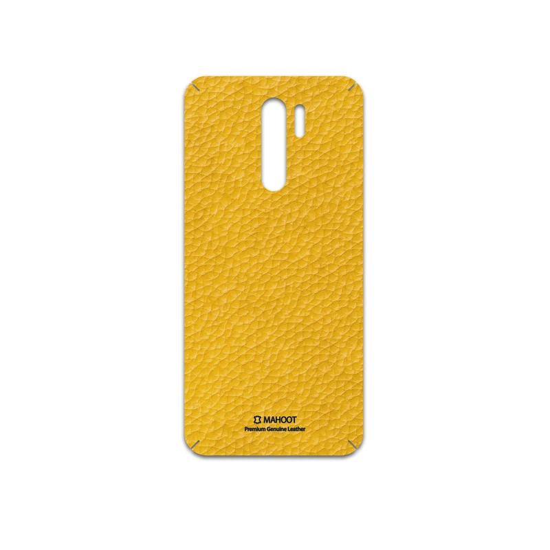 برچسب پوششی ماهوت مدل Mustard-Leather مناسب برای گوشی موبایل شیائومی Redmi 9